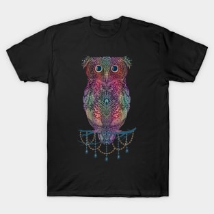 Best T-shirt is great for owl fans, Black Mandala Owl art T-Shirt